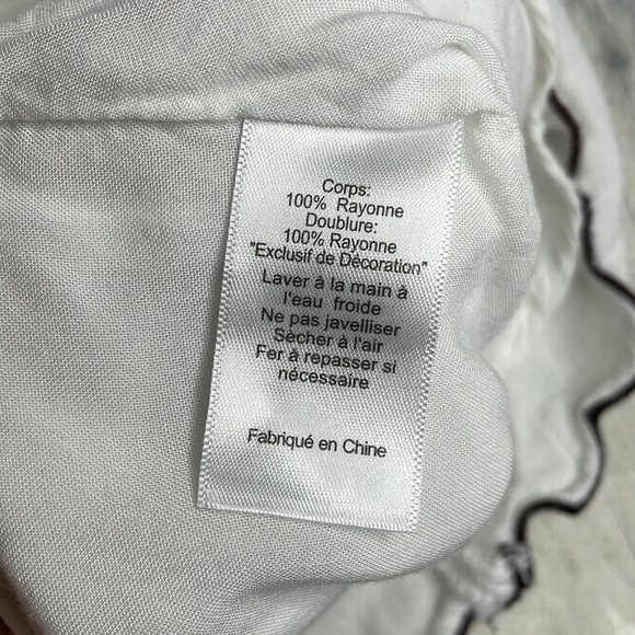 LUSH women’s sleeveless top with embroidery at top and along hem. Open back. EUC - Picture 9 of 11